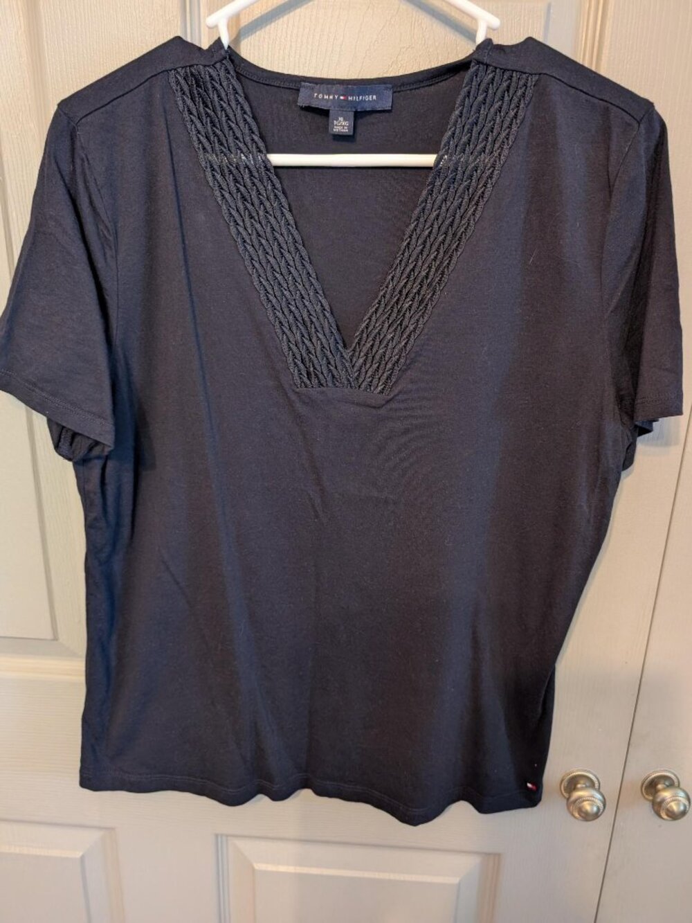 Blue Top with embroidery